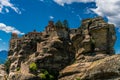 Meteora, a formation of immense monolithic pillars and hills-like huge rounded boulders, Kalambaka, Greece