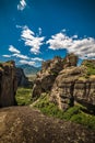 Meteora, Monasteries on Huge Rocks in Greece Royalty Free Stock Photo