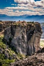 Meteora, Monasteries on Huge Rocks, Greece Royalty Free Stock Photo