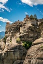 Meteora, Monasteries on Huge Rocks, Greece Royalty Free Stock Photo