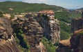 Meteora Monasteries on the rocks. Greece