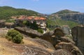 Meteora Monasteries on the rocks. Greece Royalty Free Stock Photo