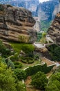 Meteora Monasteries in Trikala, Greece Royalty Free Stock Photo