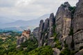 Meteora Monasteries in Trikala, Greece Royalty Free Stock Photo