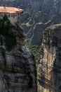 Meteora Monasteries in Trikala region in summer, Greece. Royalty Free Stock Photo