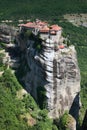 Meteora monastery, Greece Royalty Free Stock Photo