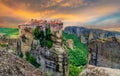 Meteor monastery on mountain Royalty Free Stock Photo