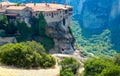 The Meteora is a rock formation in central Greece