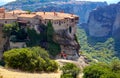 The Meteora is a rock formation in central Greece