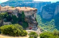 The Meteora is a rock formation in central Greece