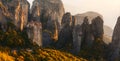 Meteora Rocks and Monastery in Greece Royalty Free Stock Photo