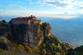 Meteora, view of the monastery of St. Stephen. Kalambaka, Greece