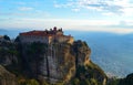 Meteora, view of the monastery of St. Stephen. Kalambaka, Greece