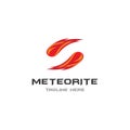 Meteorite ilustration logo vector