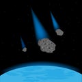 Meteorites fall on planet