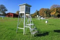 Meteorological cage in observatory garden