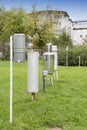 Meteorological instruments outdoors