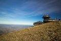 Meteorological observatory on the top of Sniezka mountain Royalty Free Stock Photo