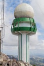 Meteorological radar at La Gran Piedra mountain, Cu Royalty Free Stock Photo