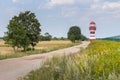 Meteorological tower, Lech Walesa airport, Poland Royalty Free Stock Photo