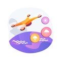 Meteorology drones abstract concept vector illustration.