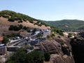 Meteors monasteries in Greece Royalty Free Stock Photo