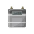 Meter counter. Gas power measurement. Fuel meter to record consumption. Isolated vector cartoon icon on white background Royalty Free Stock Photo