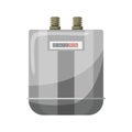 Meter counter. Gas power measurement. Fuel meter to record consumption. Isolated vector cartoon icon on white background Royalty Free Stock Photo