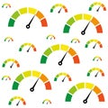 Meter dashboard icon seamless pattern background