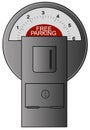 meter with free parking Royalty Free Stock Photo