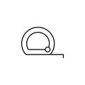 meter, gauge icon. Simple thin line, outline vector of Construction tools icons for UI and UX, website or mobile application Royalty Free Stock Photo