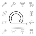 meter, gauge icon. Simple thin line, outline vector element of Construction tools icons set for UI and UX, website or mobile Royalty Free Stock Photo