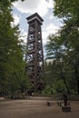 The 43 meter high wooden Goetheturm in Frankfurt