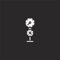 meter icon. Filled meter icon for website design and mobile, app development. meter icon from filled diving collection isolated on
