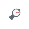 Meter vector flat colour icon Royalty Free Stock Photo