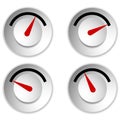 Meter, metre, gauge element for measurement, progress indicator, calibration concepts