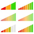 Meter, metre, gauge element for measurement, progress indicator, calibration concepts