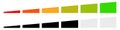 Meter, metre, gauge element for measurement, progress indicator, calibration concepts