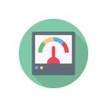 Meter vector flat colour icon Royalty Free Stock Photo