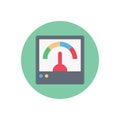 Meter vector flat colour icon Royalty Free Stock Photo