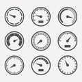 Meters vector set Royalty Free Stock Photo