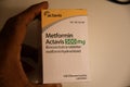Metformin actavis 500 gm tables medicne Royalty Free Stock Photo
