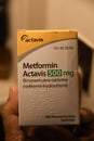 Metformin actavis 500 gm tables medicne Royalty Free Stock Photo