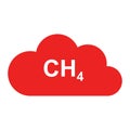 Methane and cloud Royalty Free Stock Photo