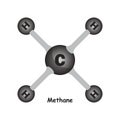 Methane molecule icon Royalty Free Stock Photo