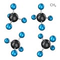 Methane molecule set