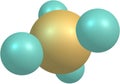 Methane molecule on white Royalty Free Stock Photo