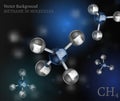 Methane Molecules Background