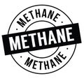 Methane stamp on white Royalty Free Stock Photo