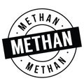 Methane stamp on white Royalty Free Stock Photo